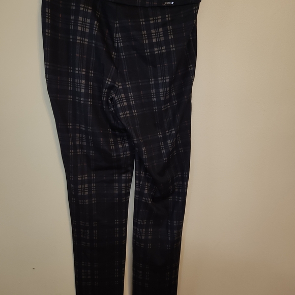 Up! Women's Black Plaid Skinny Pants - Picture 2 of 6
